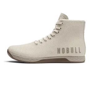 NOBULL Men's Outwork High-Top Shoe in Feather Gum - OG Strength Training Shoe, Durable Gym Trainer, Lifting Sneaker