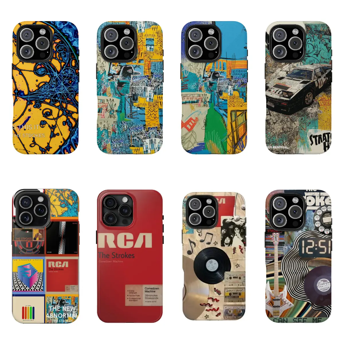 The Strokes The New Abnormal Album Cover Protective Durable Shockproof Tough Smartphone Casing - Accessory for iPhone 17/16/15/14/13/12/11 Plus, Pro, Max, Mini, Music Lover Gift