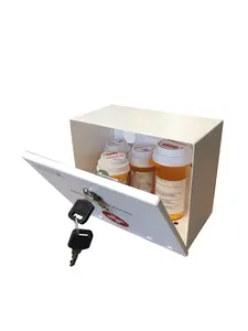 Secure-A-Meds Steel Locking Box for Private and Secure Medication Storage - USA Patent Pending