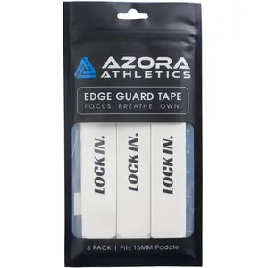 Pickleball Edge Guard Tape - “LOCK IN.” / 16mm - White / Azora Athletics