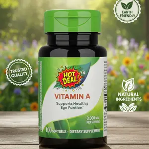 Vitamin A, High Potency, Supports Healthy Eye Function, 3,000 mcg per Serving, 100 Softgels (Packaging May Vary)