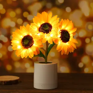 Sunflower Gifts for Women-Sunflower Party Decorations Sunflower Lamp for Birthday Wedding Anniversary Romantic Gifts for Her ikea flower lamp