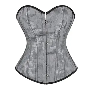 Gothic-style Halloween Corset Dress: Gothic-style Lace-up Corset Tops—Perfect for Women's Halloween Costumes at Retro-themed Parties Halloween Gothic Party Outfit 809-D1