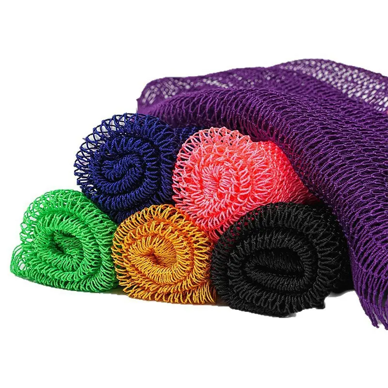 African Net Sponge Set, True Sapo Sponge with Handle, African Exfoliating Bath Cloth, Skin Care Shower Tool, Exfoliating Mesh Sponge, Body Scrubber, Exfoliating Net Sponges