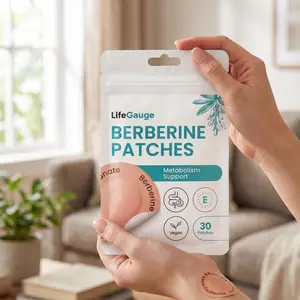 LifeGauge Berberine | Natural Transdermal Patches | Daily Metabolic & Nutrient Support | 30 Vegan Patches (1 Pack)