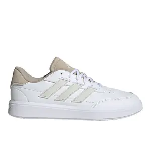 adidas Womens Courtblock Lace Up Sneakers Shoes Casual - White