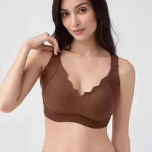 Livedeer Women's Jelly Bras Wirefree Full Coverage No Underwire Everyday Comfortable Wireless Padded Tshirt Bra Essential Style Womenswear