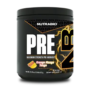 NutraBio Supplements PRE - Maximum Strength Pre-Workout for Men & Women with over 350 mg Caffeine, L-Citrulline, Beta Alanine, Arginine Nitrate, Alpha GPC, and Taurine - 20 Servings