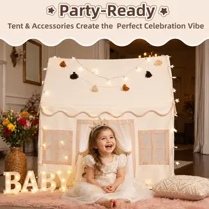 Cartoon Animal Pattern Children's Tent, Cute Indoor Play House, Portable Indoor Playhouse, Outdoor Playhouse, Lightweight Foldable Play Tent for Boys & Girls, Birthday Gift