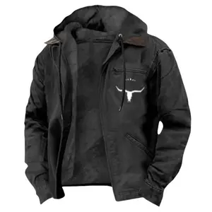 Men's Retro Jacket - Lightweight Hooded Zipper Casual Men's Lightweight Jacket, Hooded Casual, Zipper Jacket, Retro Fashion, Young Men's Fashion, Seasonal Transitional Jacket