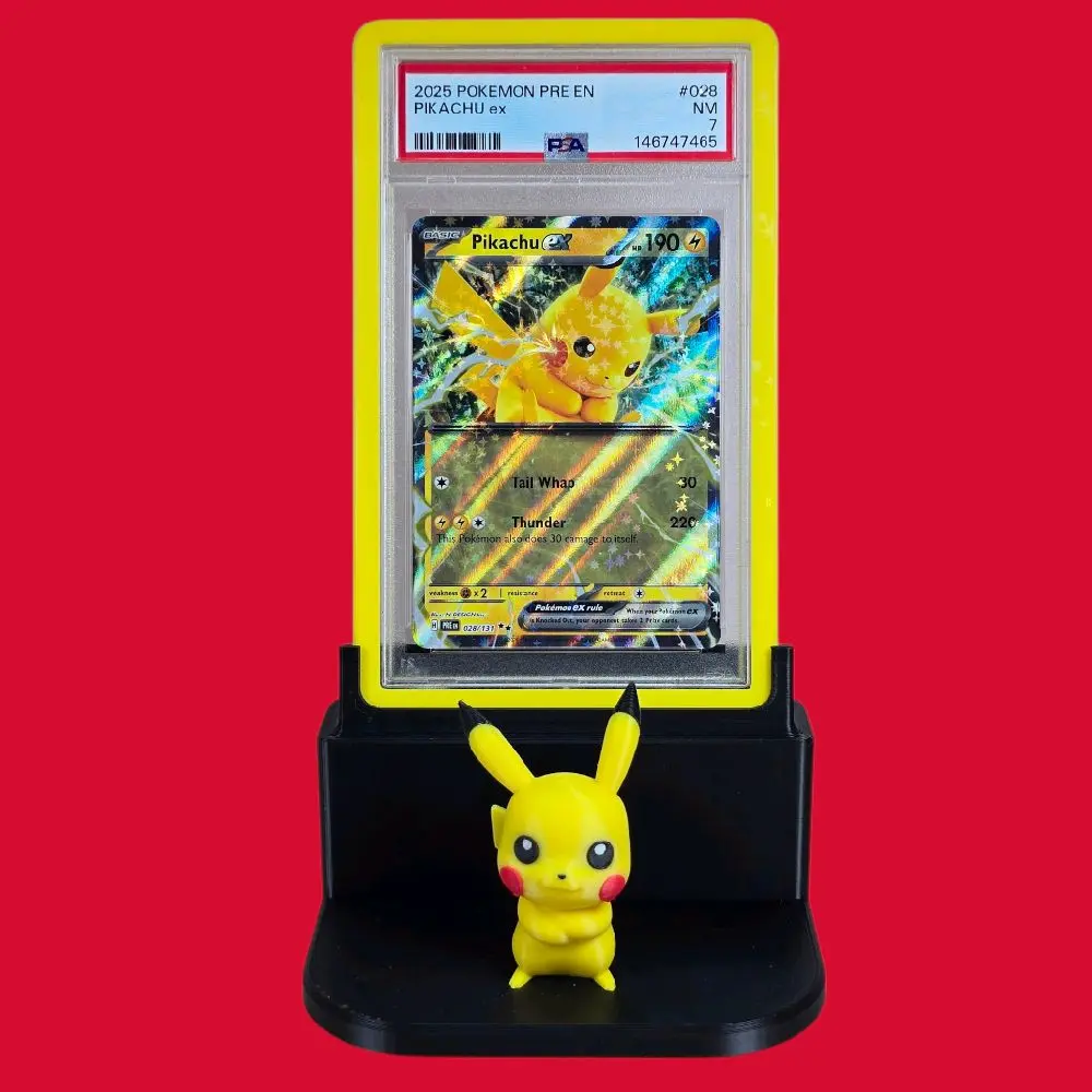 Pikachu Pokemon Card Display for PSA/ Mag (One-Touch) Case/Toploader
