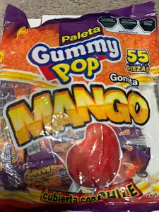 paletas gummy pop mango