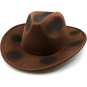 Brown Fedora Hat for Adults Halloween Costume Accessory with Burned and TatteredTikTokShopBlackFriday
