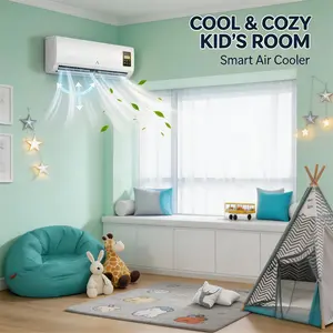 360° Air Circulator Wall Fan, Ultra Silent Operation, Small Space Saving Design, Ideal For Bedroom Dorm Living Room Year-Round Use