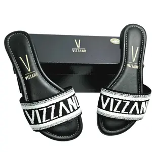 Vizzano Women's Sandals - Logo Strap - Fashionable & Stylish Design Walking Shoes Footwear Summer Casual Weight