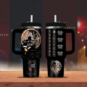 Sleep Token Take Me Back to Eden Tumbler Cup 40 oz, Sleep Tokenr Bottles, Rock Band Tumbler, alternative metal Fan Gift, Gift For Rock Music Lovers, Gothic Punk Emo Grunge Y2K Gift