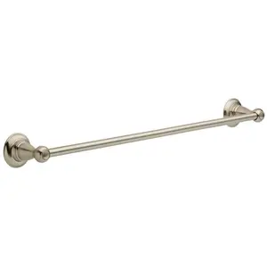 212 MAIN Traditional 18 in. Porter Towel Bar, Brushed Nickel Finish, Concealed Mount Design, Clip Install, Holds Towels, Easy Installation