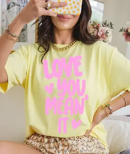 Pink Love You Mean It DTF Transfer