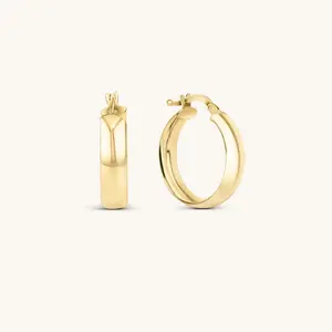 Signature Small Gold Hoop Earrings