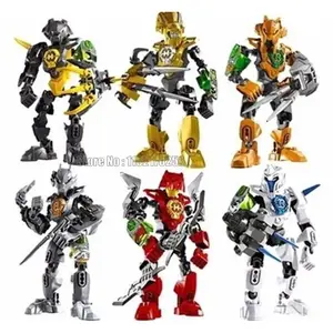 Series 6 Pcs Hero Factory 3 Star Soldier Stringer/ Storm/ Rocka Robot Building Blocks Toy