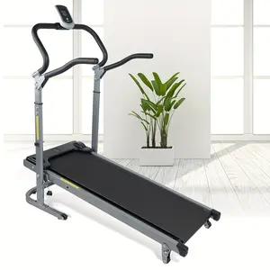 Durable Folding Mini Manual Treadmill Working Machine Indoor Fitness Exercise Accessory