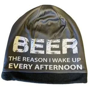 "Beer, The Reason I Wake Up Every Afternoon" Beanie - Warm Hat for Men and Women