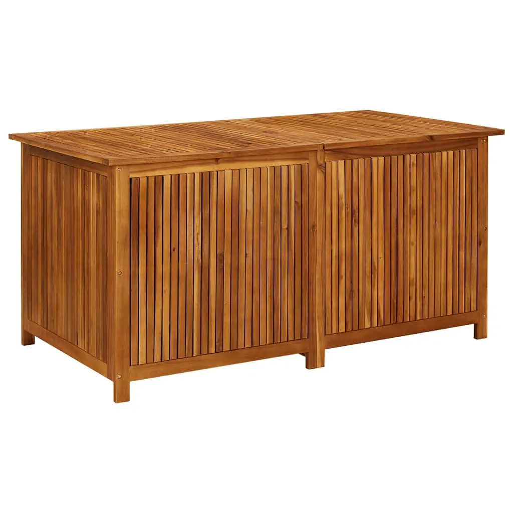 vidaXL Outdoor Storage Box, Deck Box with Lid, Patio Cabinet, Storage Chest for Outdoor Cushions Throw Pillows Garden Tools, Solid Wood Acacia 316501