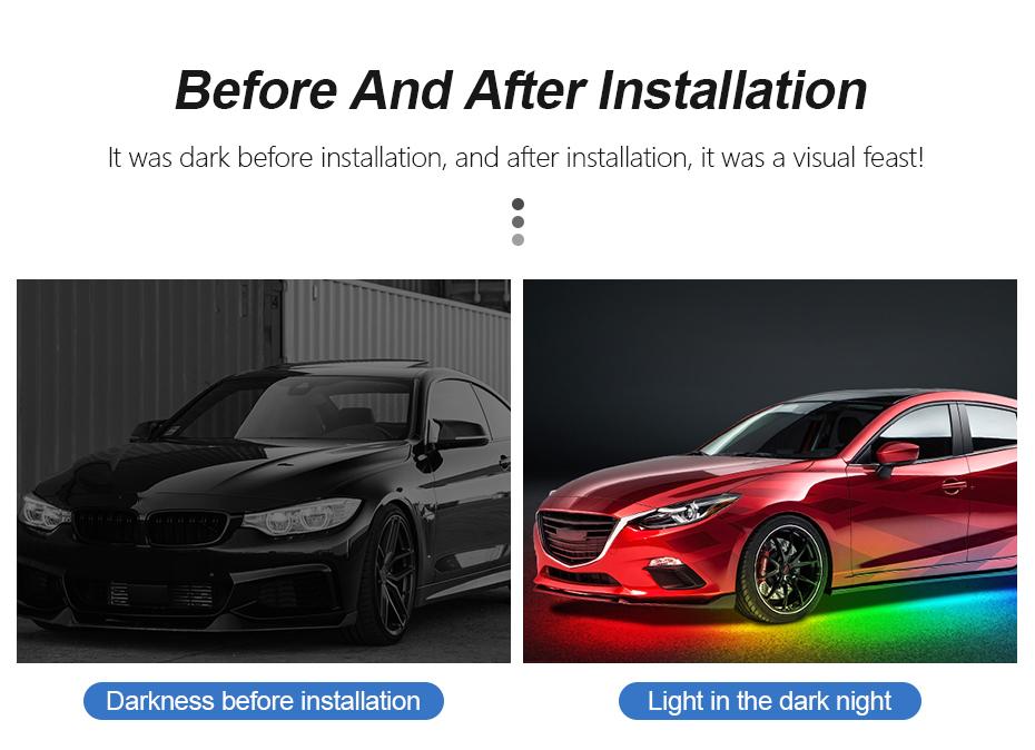 Sensefull multicolor Car Under Glow