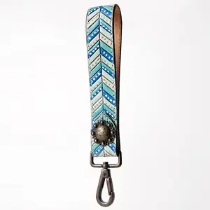 American Darling Full Grain Genuine Leather Handle Strap For Wristlet Bags