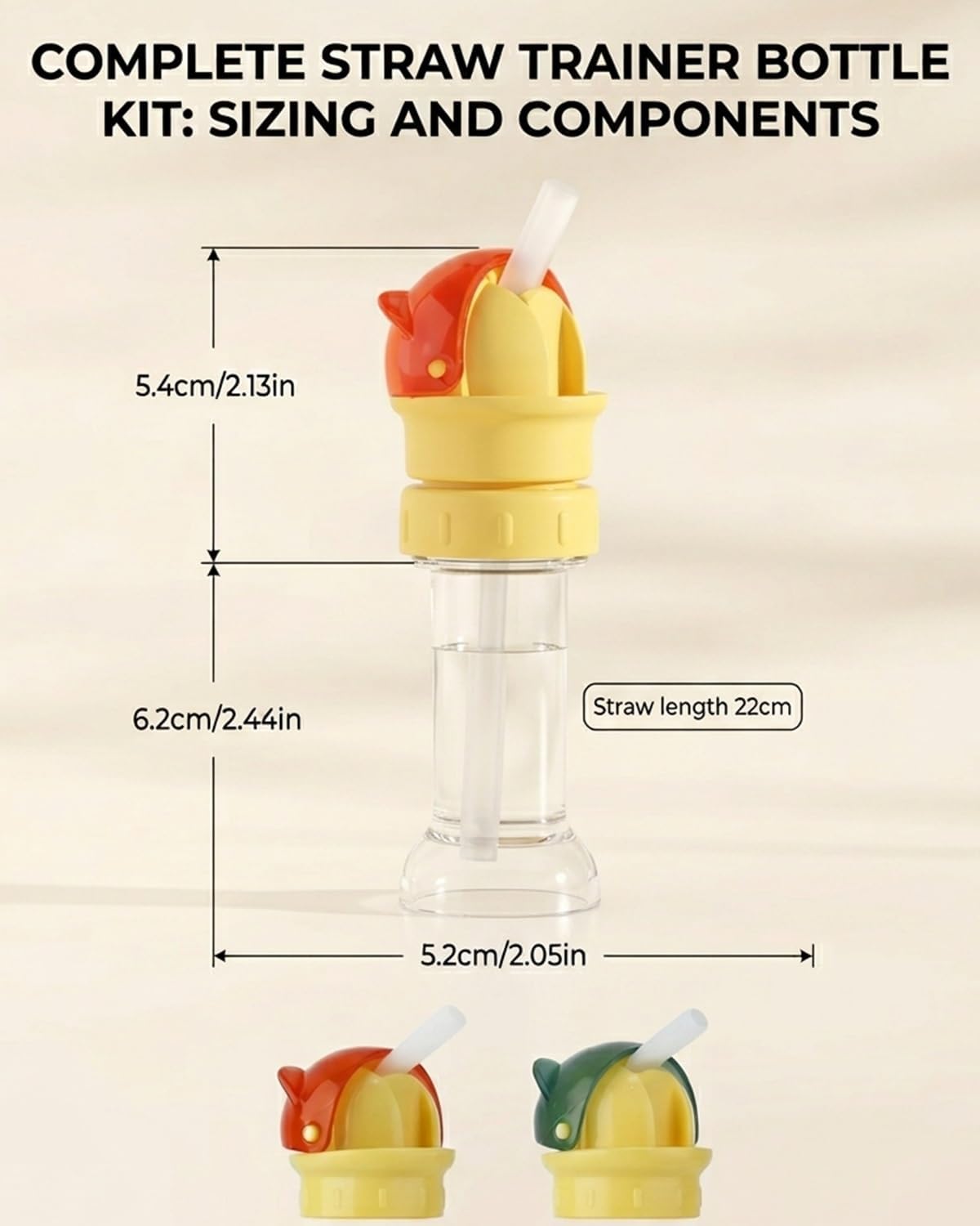 2 Pack Kids Water Bottle Spout Conversion Cap with Straw,Universal Fit for Juice,Water Bottles,Spill-Proof Flip Top Cover for Toddlers,Children