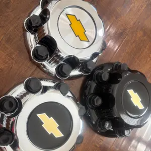 1PC Chevy Chevrolet CHROME BLACK Wheel Center Hub Caps 8 LUGS for Truck Van 2500 3500 Silverado Suburban Express #9597163