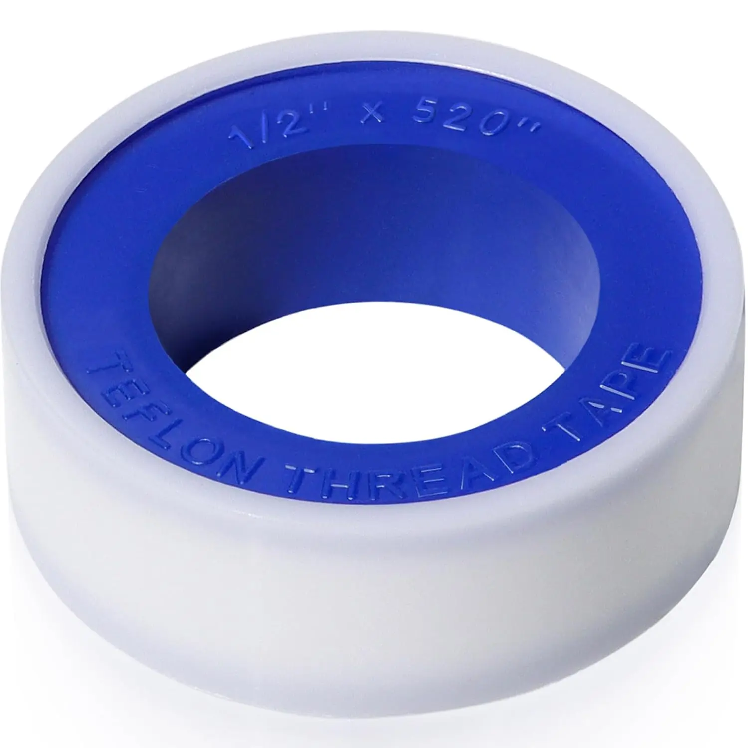 PTFE Plumbers Teflon Tape - 1/2 Inch x 520 Inches Thread Sealant for Plumbing Threads, Shower Head, Water Pipe Leak Prevention (1 Roll)