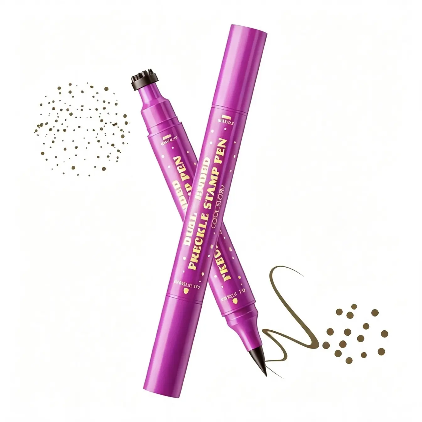 Waterproof Freckles Pen: Faux Freckle Stamp and Fine Tip Eyeliner for Realistic, Long‑Lasting Freckles and Effortless Makeup, Perfect for Daily Wear and Cosplay