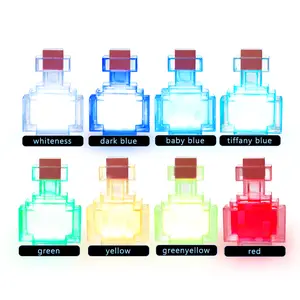 Pixel Potion Bottle Color-Changing LED Lamp Shake to Change 8 Vibrant Colors Game-Inspired Design Battery Operated Night Light for Gaming Fans
