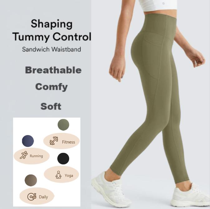 Tummy Control Butt Lifting High Waisted Yoga Leggings for Women with Pockets Breathable Fitness Pants Tummy Control Butt Lifting High Waisted Yoga Leggings for Women with Pockets Breathable Fitness Pants
