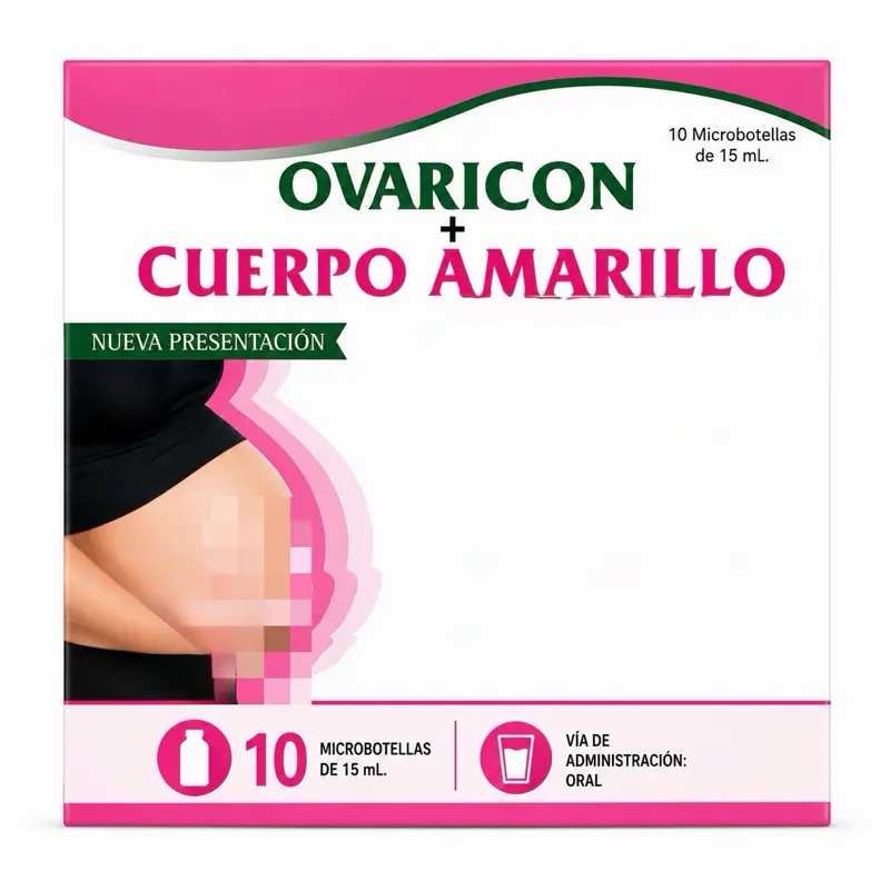 Ovaricon Botanical & Vitamin Supplement Drink, 10 Micro Bottles (15 mL Each)