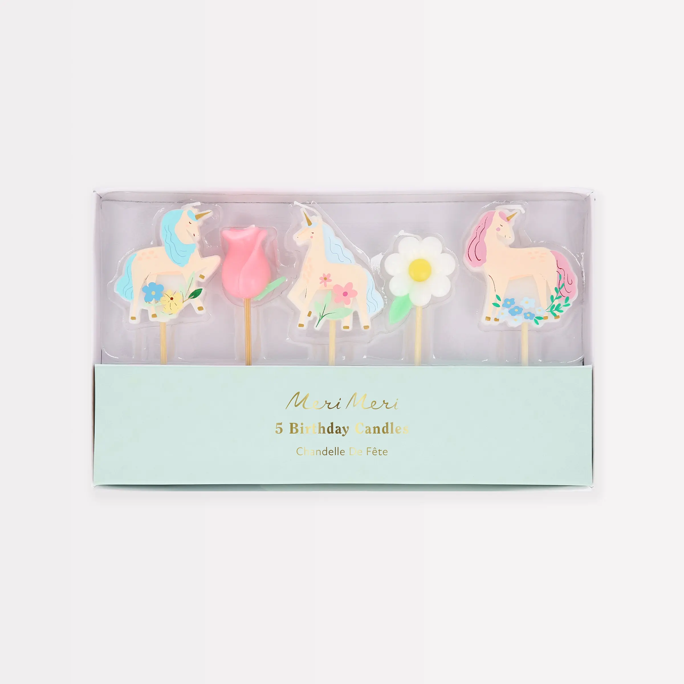 Unicorns Birthday Candles (x 5)