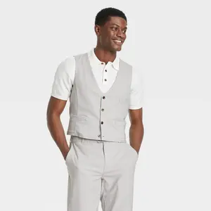 Houston White Adult Houndstooth Suit Vest