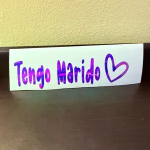 Sticker Car Vinyl tengo marido tengo mujer