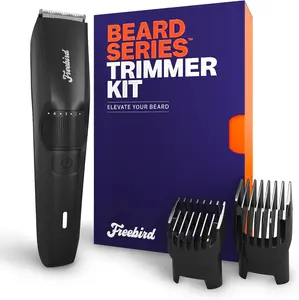 Freebird BeardSeries Precision Trimmer – Ultra-Sharp Stainless Blades, 40 Length Settings, Cordless Rechargeable for Beard, Hair & Body