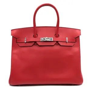 Pre-owned HERMÈS Leather Tote Bags Hermes B35 Rough Casaque epsom PHW stamp:D