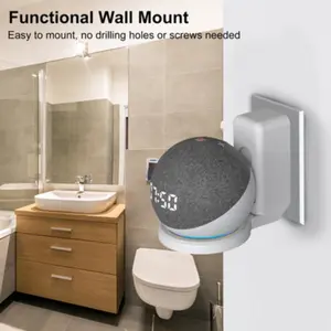 Echo Dot4/5th Gen Smart Speaker Stand, Mounting Bracket, Wall-Mounted Design, Durable & Secure Holder, Perfect for Home Audio Setup