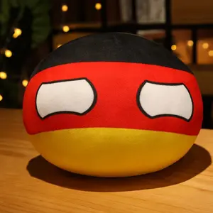 10-30cm Kawaii Polandball Plush Toys USA USSR FRANCE RUSSIA UK South Korea JAPAN EU CANANDA ITALY Stuffed Country Ball Doll Gift