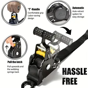 Aluminum Cargo Rope, 129.92 Inches Long, 1499.14 Lbs Pull Strength, Auto Extendable, Ideal for Motorcycles and Cars, Travel Essential, Car Accessories