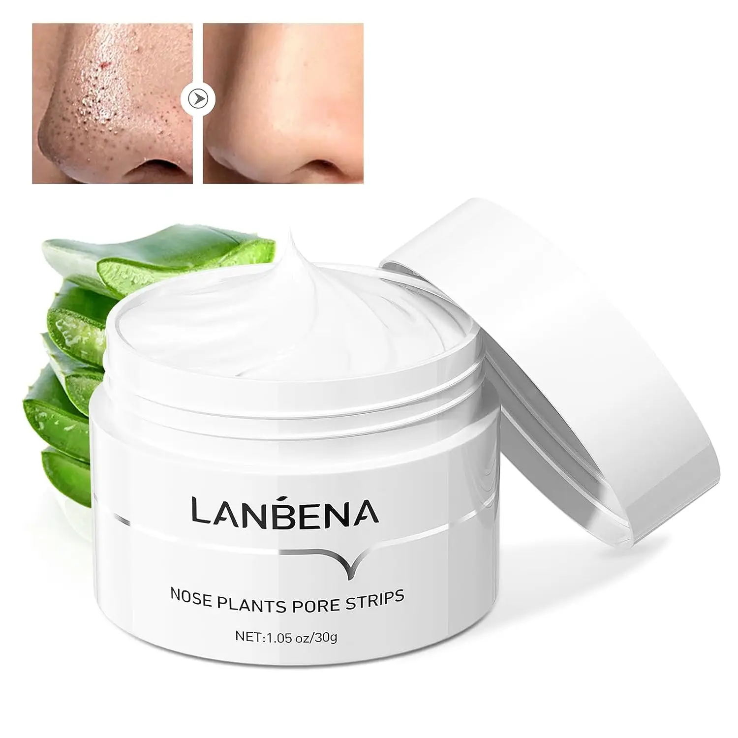LANBENA Blackhead Remover Peel Off Mask V2.0 with 60 Sheets Paper Strip for Face and Nose Deep Cleansing Nose Strips, Skincare Comfort