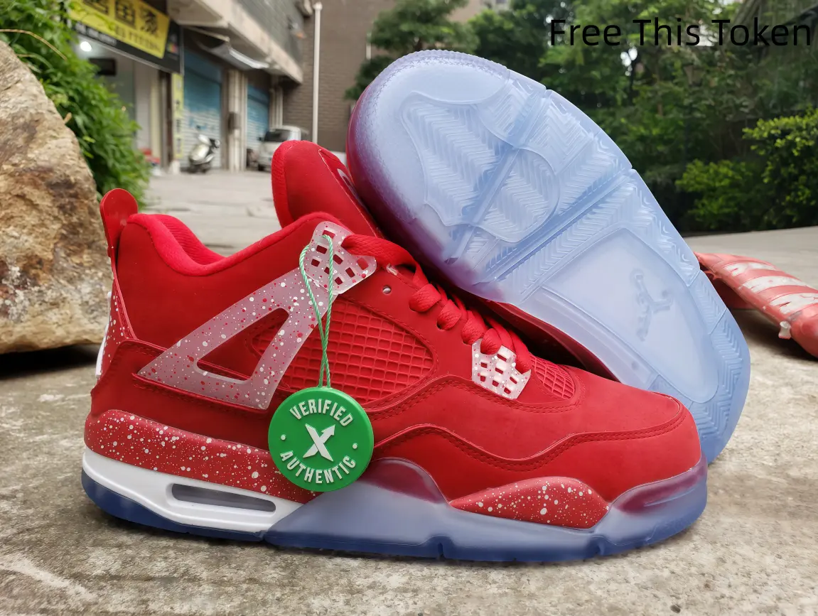 Fashion vintage casual athletic shoes, eye-catching full-red tone design, shock-absorbing midsole for sports training, commuting and vibrant street fashion matching.