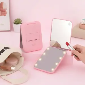 Mini Makeup Mirror, 1x/3x Enlarged Mini Compact Travel Makeup Mirror, Double-sided Tool, Portable Folding Handheld Wallet Mirror, Small Compact Product, Travel Hand Mirrors