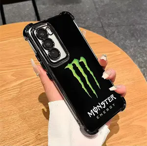 MS For S22 S23 S24 FE ULTRA PLUS Four CornersAnti-Fall Transparent Soft Silicone Phone CasesShell Tough Phone Cover L12 #SMMZ6