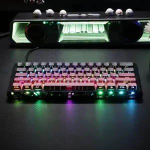 60% RGB Hollow-Out Mechanical Keyboard, Hot-Swappable & Aesthetic, Ideal for Desk Setup Upgrade