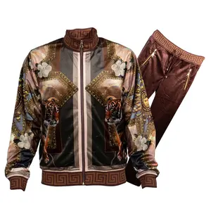Prestige Brown Tiger Design Jogger Set 270